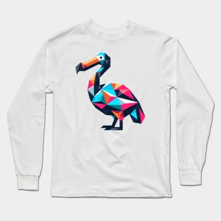 Geometric Dodo Bird Long Sleeve T-Shirt